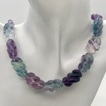 Load image into Gallery viewer, Magical! Carved Fluorite Oval Bead Strand - PremiumBead Primary Image 1

