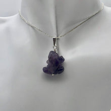 Load image into Gallery viewer, Ribbit Amethyst Frog Solid Sterling Silver Pendant 509266AMS - PremiumBead Alternate Image 2
