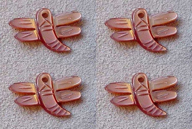 1 Dragonfly Premium Hand Carved & Etched Pink Mussel Shell 004404B - PremiumBead Primary Image 1