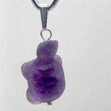 Load image into Gallery viewer, Amethyst Turtle Pendant Necklace | Semi Precious Stone Jewelry | Silver Pendant - PremiumBead Alternate Image 4
