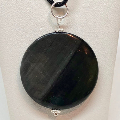 Mysterious Cat'S Eye Quartz & 925 Sterling Silver Pendant 6496C - PremiumBead Primary Image 1