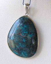 Load image into Gallery viewer, Natural Chrysocolla Sterling Silver Pendant 6865As - PremiumBead Primary Image 1
