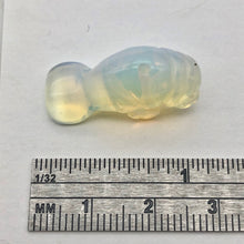 Load image into Gallery viewer, Grace! Opalized Glass Carved Manatee Figurine | 27x11x12mm | Opal - PremiumBead Alternate Image 2
