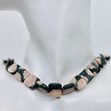 Load image into Gallery viewer, Natural Untreated Pink Kambaba Jasper 13mm Square Coin Bead Strand 110248
