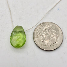 Load image into Gallery viewer, Peridot Faceted Briolette Bead | 4.9 cts | 12x9x5mm | Green | 1 bead | - PremiumBead Alternate Image 4
