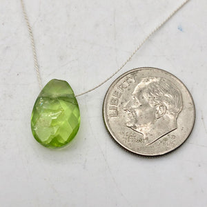Peridot Faceted Briolette Bead | 4.9 cts | 12x9x5mm | Green | 1 bead | - PremiumBead Alternate Image 4