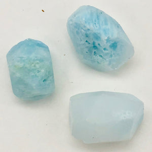 20 Grams Natural Hemimorphite Faceted Nugget Beads | 3 Beads |