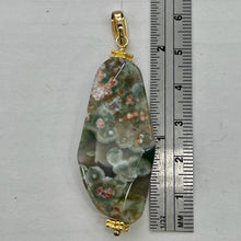 Load image into Gallery viewer, Ocean Jasper 14K Gold Filled Long | 2 1/2&quot; Long | Green/Brown | 1 Pendant |
