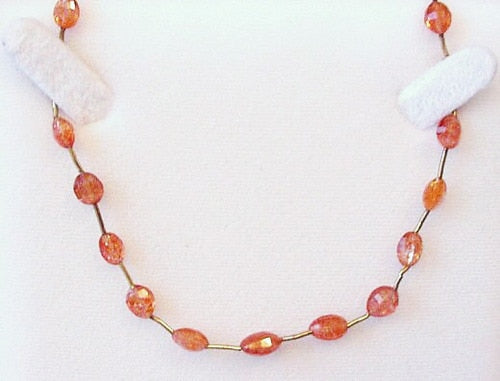 1 Radiant Rare Sunstone Faceted 11x9mm Oval Beads 4080A - PremiumBead Primary Image 1