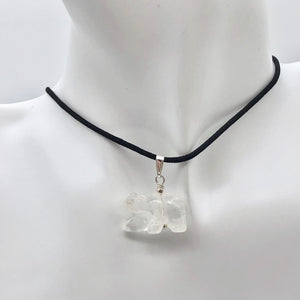 Carved Natural Quartz Bear and Sterling Silver Pendant 509252QZS - PremiumBead Alternate Image 7