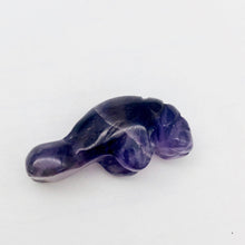Load image into Gallery viewer, Grace Carved Amethyst Manatee Bead Figurine | 27x10x12mm | Purple - PremiumBead Primary Image 1
