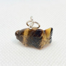 Load image into Gallery viewer, Tiger&#39;s Eye Koi Fish W/ Sterling Silver Pendant 509265TES - PremiumBead Alternate Image 3

