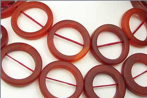 So Hot! 1 Carnelian Agate 30mm Picture Frame Bead 9581 - PremiumBead Primary Image 1