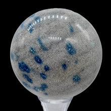 Load image into Gallery viewer, K2 Stone Meditation Scrying Sphere | 3&quot; | White Blue | 1 Display Sphere |
