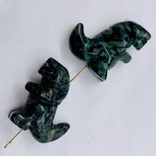 Load image into Gallery viewer, T-Rex Dinosaur 2 Carved Kambaba Jasper Tyrannosaurus Rex Beads
