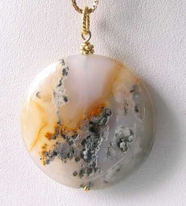 Shimmer! Large Ocean Jasper with Druzy 14Kgf Pendant 510561G - PremiumBead Alternate Image 3