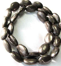 Load image into Gallery viewer, 5 Aztec Gold Pyrite 14x10mm Oval Beads 008995 - PremiumBead Alternate Image 3
