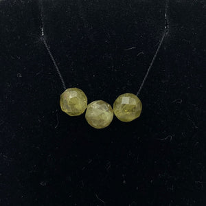 3 Green Grossular Garnet Faceted Round Beads, Green, 5.5mm, 3 beads, 5753 - PremiumBead Alternate Image 7