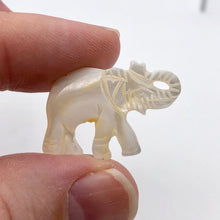 Load image into Gallery viewer, 1 Pachyderm Carved Mother of Pearl Shell Elephant Bead - PremiumBead Alternate Image 4
