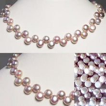 Load image into Gallery viewer, Top Drilled Button Lavender Pink FW Pearl Strand 104761 - PremiumBead Primary Image 1
