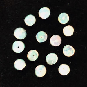 Opal Graduated Faceted Fiery Roundel Bead Parcel | 3.5-3 mm | Golden | 8 Beads |