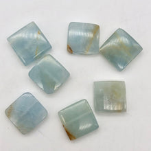 Load image into Gallery viewer, 2 Unique Aquamarine Square Pendant Beads | 15x15x4mm | Blue | 2 Bead | 008145 - PremiumBead Alternate Image 7
