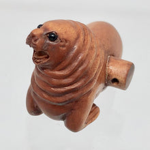 Load image into Gallery viewer, Hand Carved and Signed Boxwood Walrus Ojime/Netsuke Bead - PremiumBead Alternate Image 3
