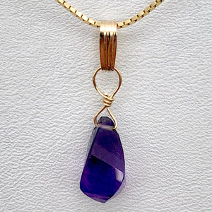 AAA Amethyst Faceted Twist Briolette Semi Precious Stone Jewelry Pendant - PremiumBead Alternate Image 5