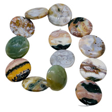 Load image into Gallery viewer, Ocean Jasper Graduated Round | 33x8 to 30x9 mm | Multi-color | 13 Beads
