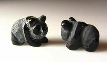 Load image into Gallery viewer, Adorable! Hand Carved Onyx Panda Bear Beads | 19x14x10mm | Black - PremiumBead Primary Image 1
