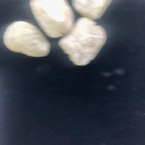 1 Chatoyant Pale Green Kunzite Faceted Nugget Bead 3363A