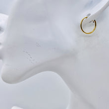 Load image into Gallery viewer, 14K Gold Continuous Hoop Earrings | 1/2&quot; Long | Gold | 1 Pair |
