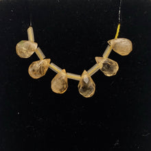 Load image into Gallery viewer, 6 Sparkling Warm Citrine Faceted Briolette Beads 004862 - PremiumBead Alternate Image 4
