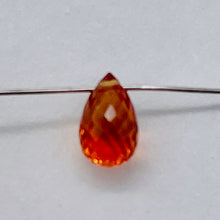Load image into Gallery viewer, Sapphire, Faceted Padparadscha .6ct Briolette | 5.7x3.5mm | Orange | 1 Bead |
