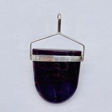 Load image into Gallery viewer, Sugilite Peridot Sterling Silver Oval Pendant | 1 1/2&quot; Long | Purple Green | 1 |
