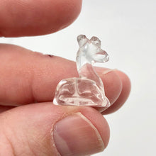 Load image into Gallery viewer, Graceful 2 Carved Quartz Giraffe Beads | 20x15x8mm | Clear - PremiumBead Alternate Image 5

