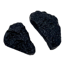 Load image into Gallery viewer, 2 Unique Pendant size Black Meteor Fragments 13 grams
