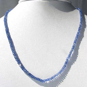 Sample Five Beads of Natural Blue Sapphire Faceted Beads 3.5x2 to 3x1.5mm 3285B - PremiumBead Alternate Image 2