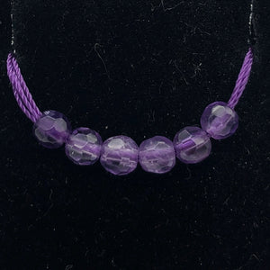 Gorgeous Natural Faceted Amethyst Round Beads | 4mm | 6 Beads | #681 - PremiumBead Alternate Image 4