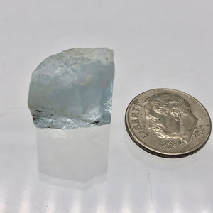 One Rare Natural Aquamarine Crystal | 18x18x13mm | 34.210cts | Sky blue | - PremiumBead Alternate Image 9