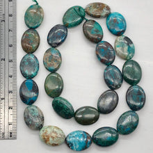 Load image into Gallery viewer, Natural Chrysocolla 16x12mm Oval Bead Strand 110423
