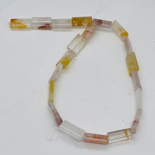 Load image into Gallery viewer, Natural Quartz Orange 20x12mm Rectangle Bead Strand 109338
