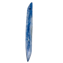 Load image into Gallery viewer, Kyanite 5.28g Spear Pendant Bead | 79x8x3mm | Blue Silver | 1 Bead |
