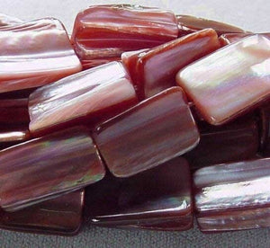 2 Beads of Natural Dark Pink Mussel Shell Beads 4324 - PremiumBead Alternate Image 2
