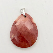 Load image into Gallery viewer, Lava Lamp Natural Faceted Mookaite Sterling Silver Pendant | 45x35x8mm | Red | - PremiumBead Alternate Image 5
