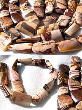 Load image into Gallery viewer, Zebra Jasper Carved Twist Rectangle Focal Bead Strand |30x18x6.5mm | 13 Beads | - PremiumBead Alternate Image 3

