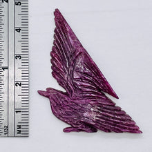 Load image into Gallery viewer, Ruby Eagle Carved Figurine | 55x28x4 mm | Red | 1 Carving | 40.2 cts |
