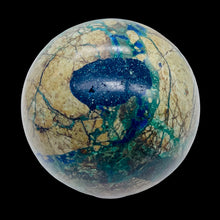 Load image into Gallery viewer, Azurite Malachite Chrysoprase Scry Crystal Sphere | 60mm | Green/Blue/Brown | 1
