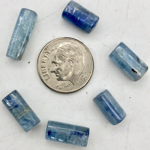 Shimmering Blue Kyanite Tube Bead 16" Strand |17x6mm | Blue| 21 beads | - PremiumBead Alternate Image 8