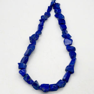 Intense! Natural Gem Quality Lapis Lazuli Bead Strand | 35 beads | 14x11x6mm | - PremiumBead Alternate Image 3